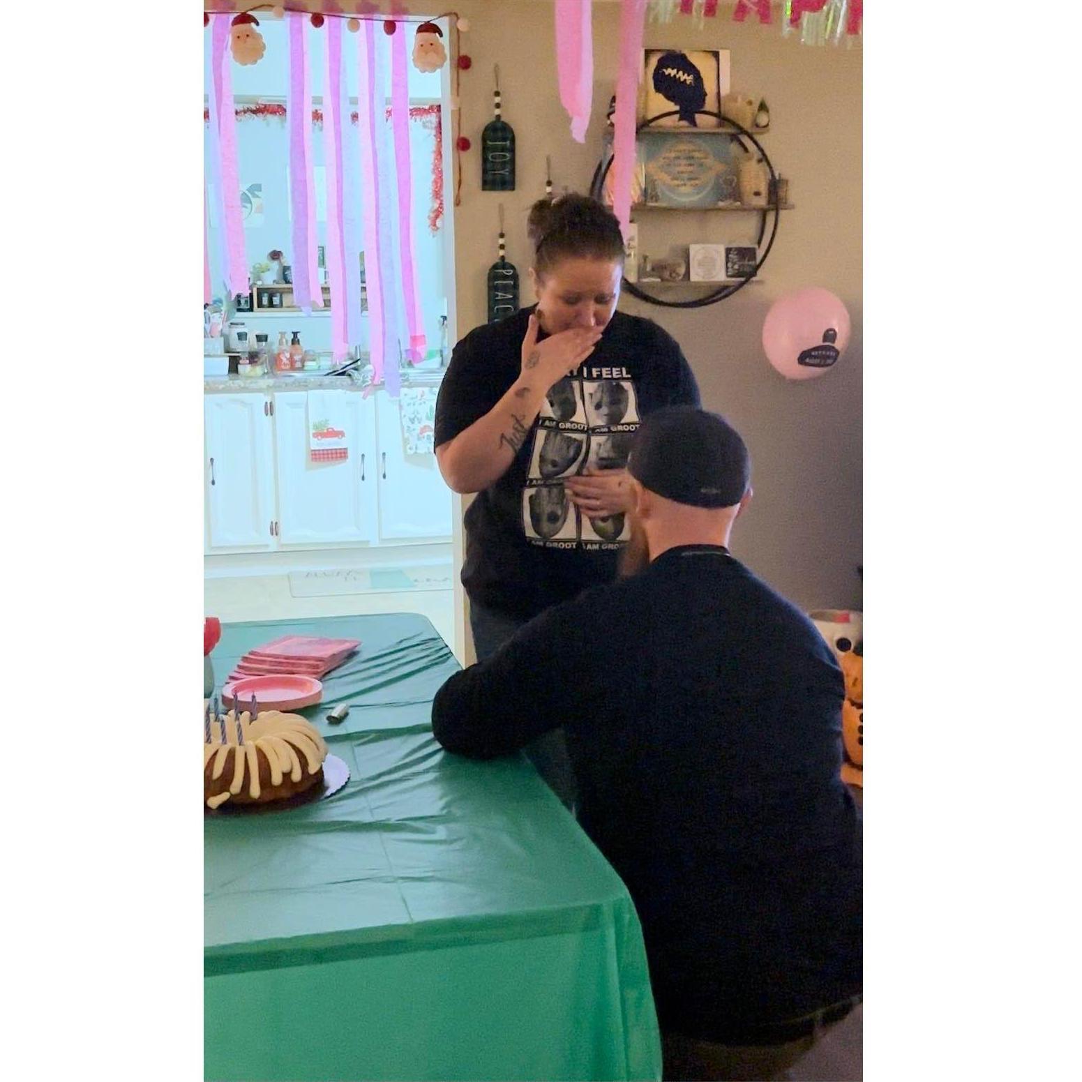 He proposed...at his birthday party!
12/18/22