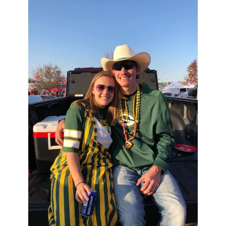 First Packers game together in KC
