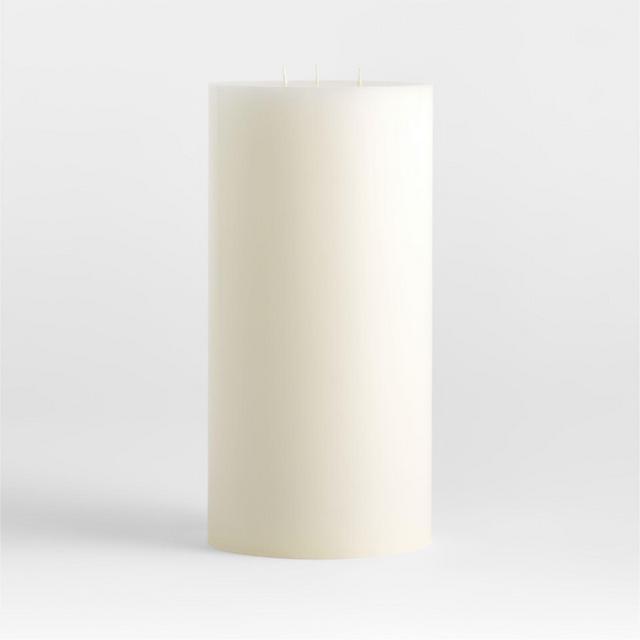 6"x12" White Pillar Candle