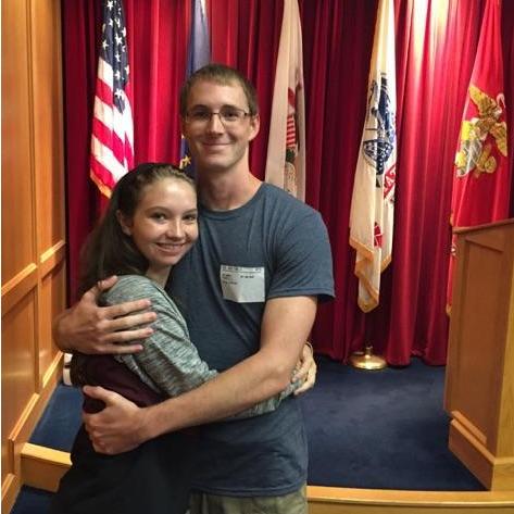 Saying goodbye to Colin as he heads to BMT and gets sworn in to the Air Force