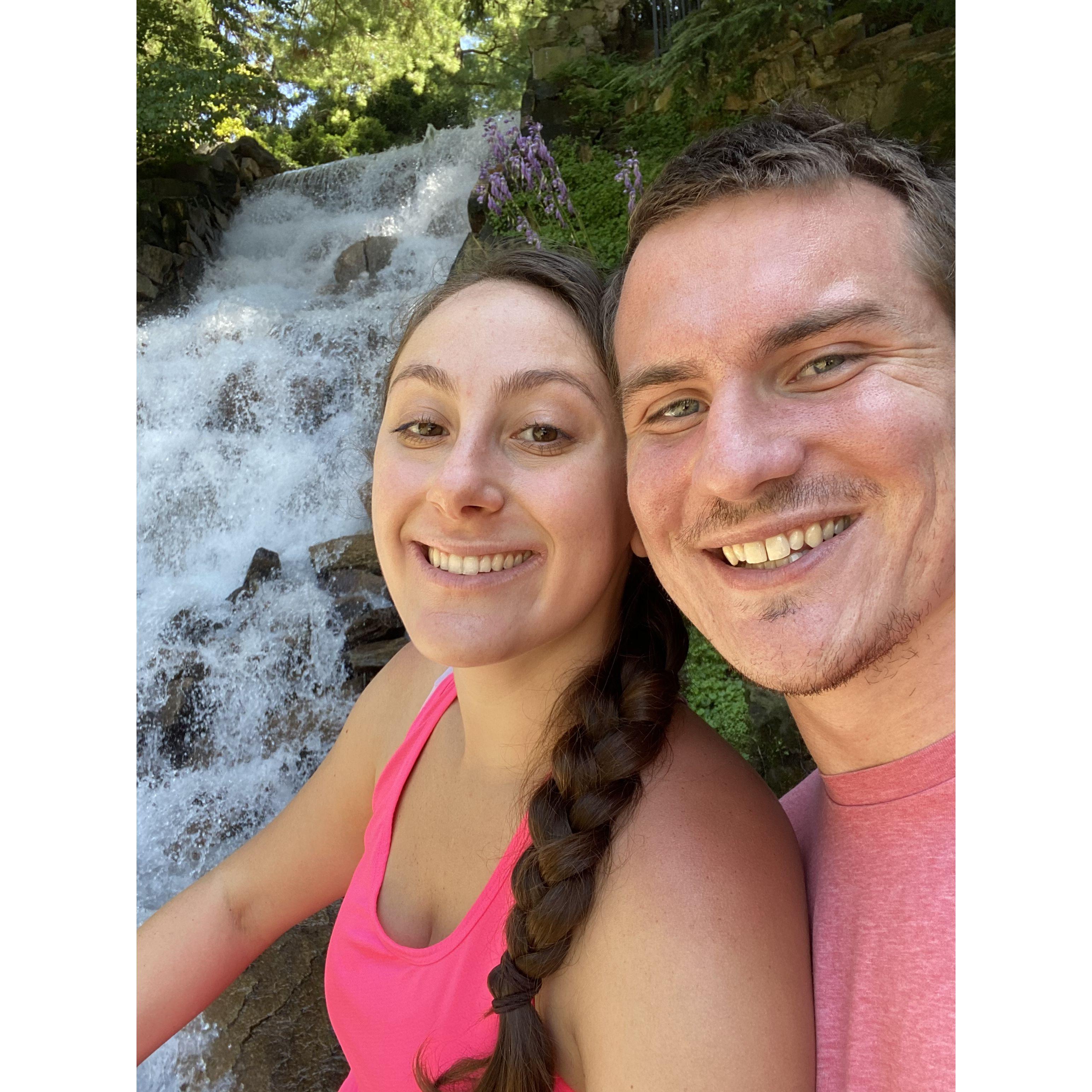 Longwood Gardens waterfall exploration