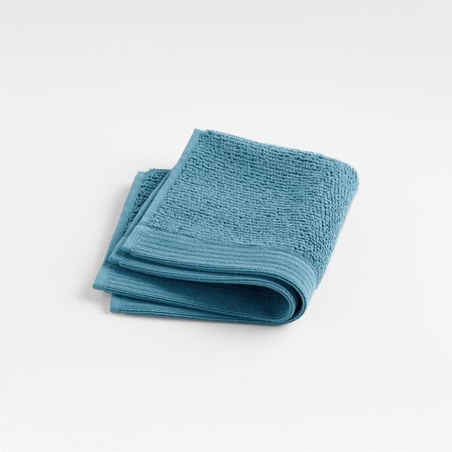 Teal Anti-Microbial Organic Cotton Washcloth