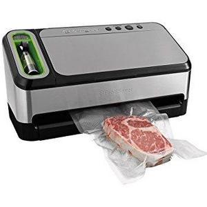 FoodSaver V4440 2-in-1 Automatic Vacuum Sealing System with Bonus Built-in Retractable Handheld Sealer & Starter Kit, Black Finish