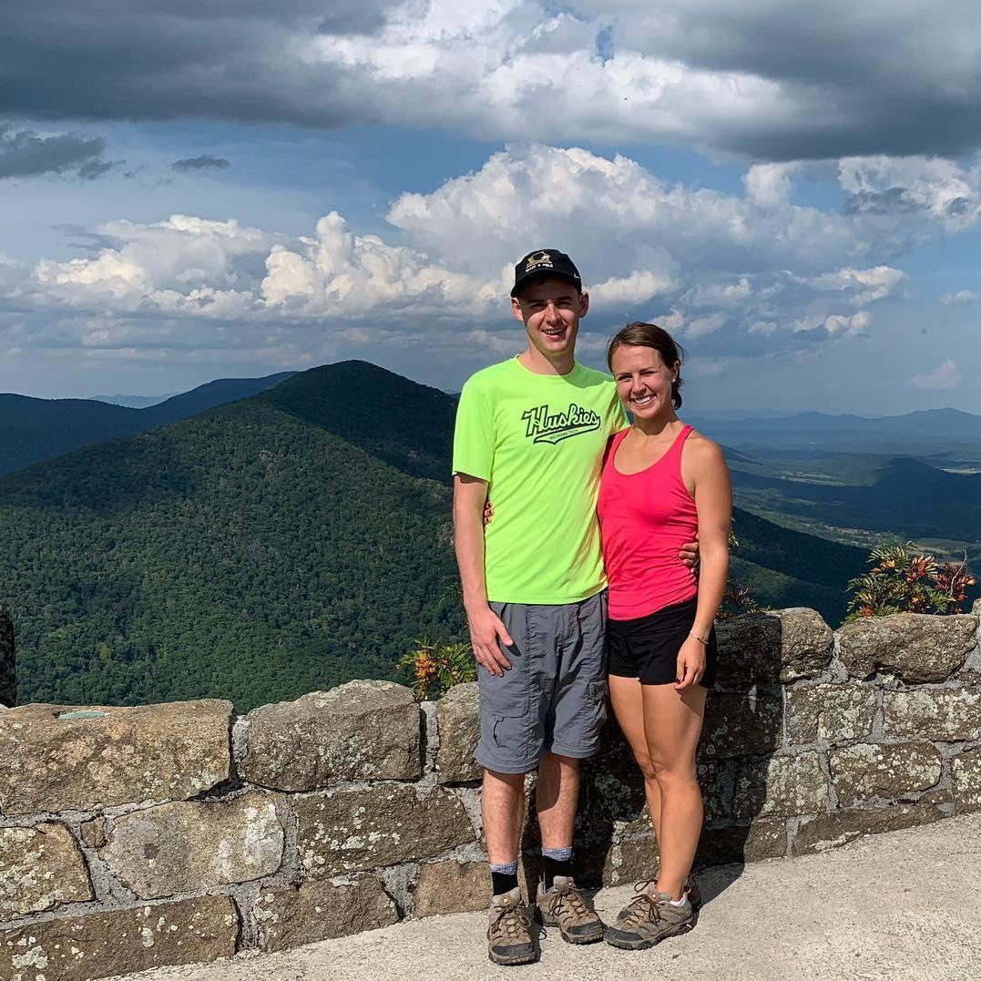 Hiking Sharp Top Mountain in Virginia - before we ran into a black bear!
