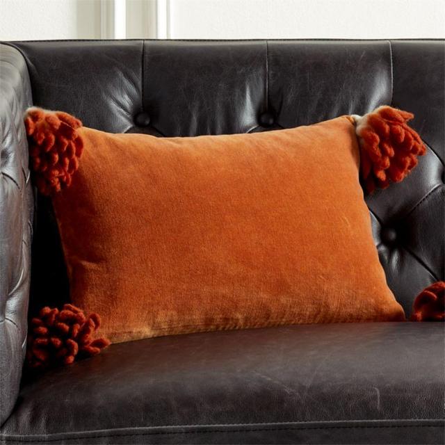 18"x12" Bia Tassel Ginger Pillow