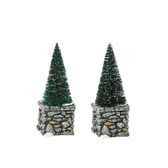 Department 56 Accessories for Villages Limestone Topiaries Accessory Figurine (Set of 2) (809358)