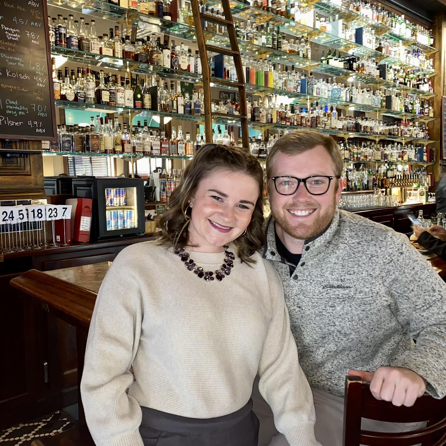 We loved the whiskey wall at an Irish pub in Portland, Oregon.