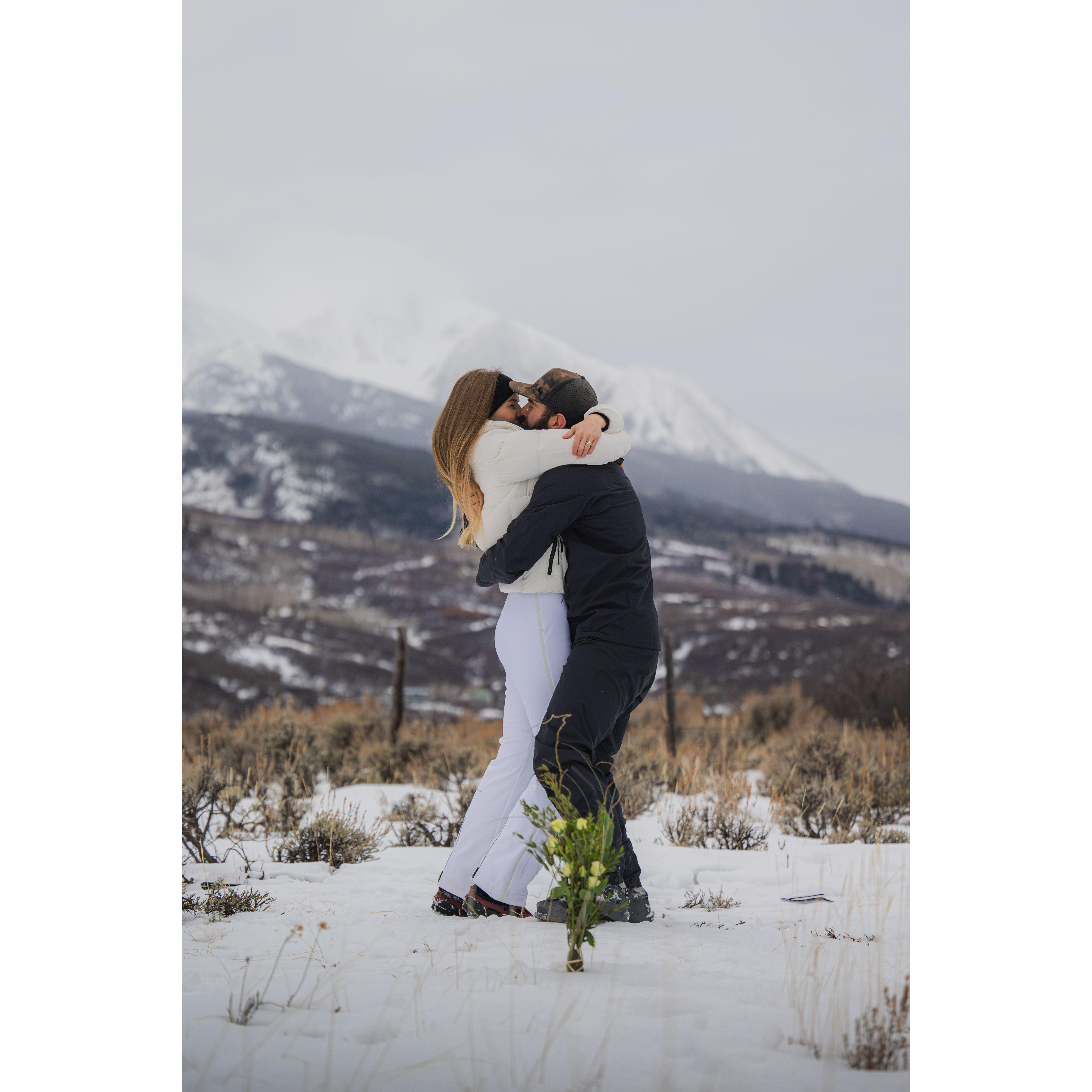 And sealed it with a kiss!