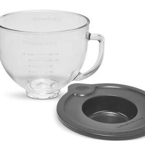 5 Quart Tilt-Head Glass Bowl with Measurement Markings & Lid KSM5GB | KitchenAid