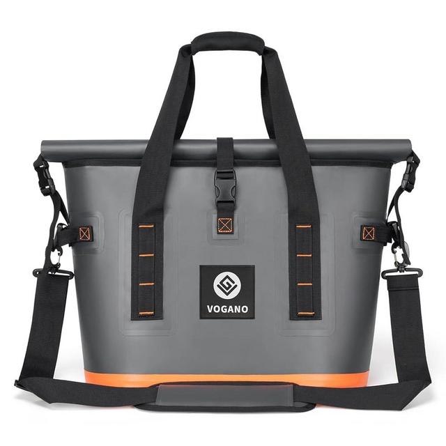 Vogano 40 Can Soft Cooler Bag - Insulated Leak-Proof Large Cooler Bag with Roll-Top Waterproof Seal | Portable Ice Chest for Camping, Beach, Travel, Picnics | 24HR Cold Retention