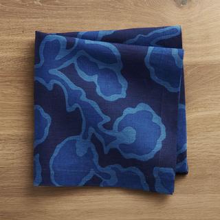 Indigo Vine Linen Napkin, Set of 4