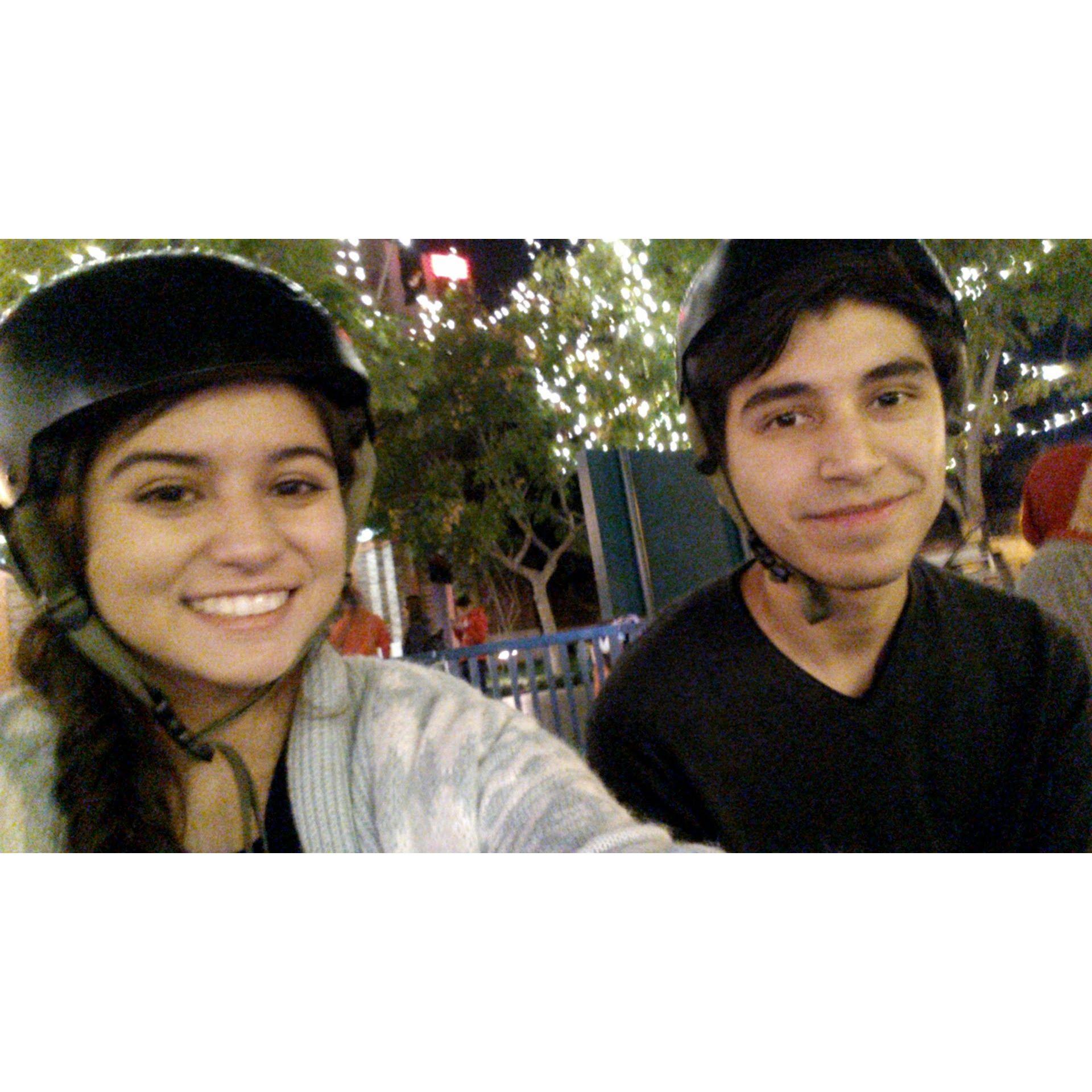 Celebrating Gaby's 21st birthday with ice skating at Downtown Disney