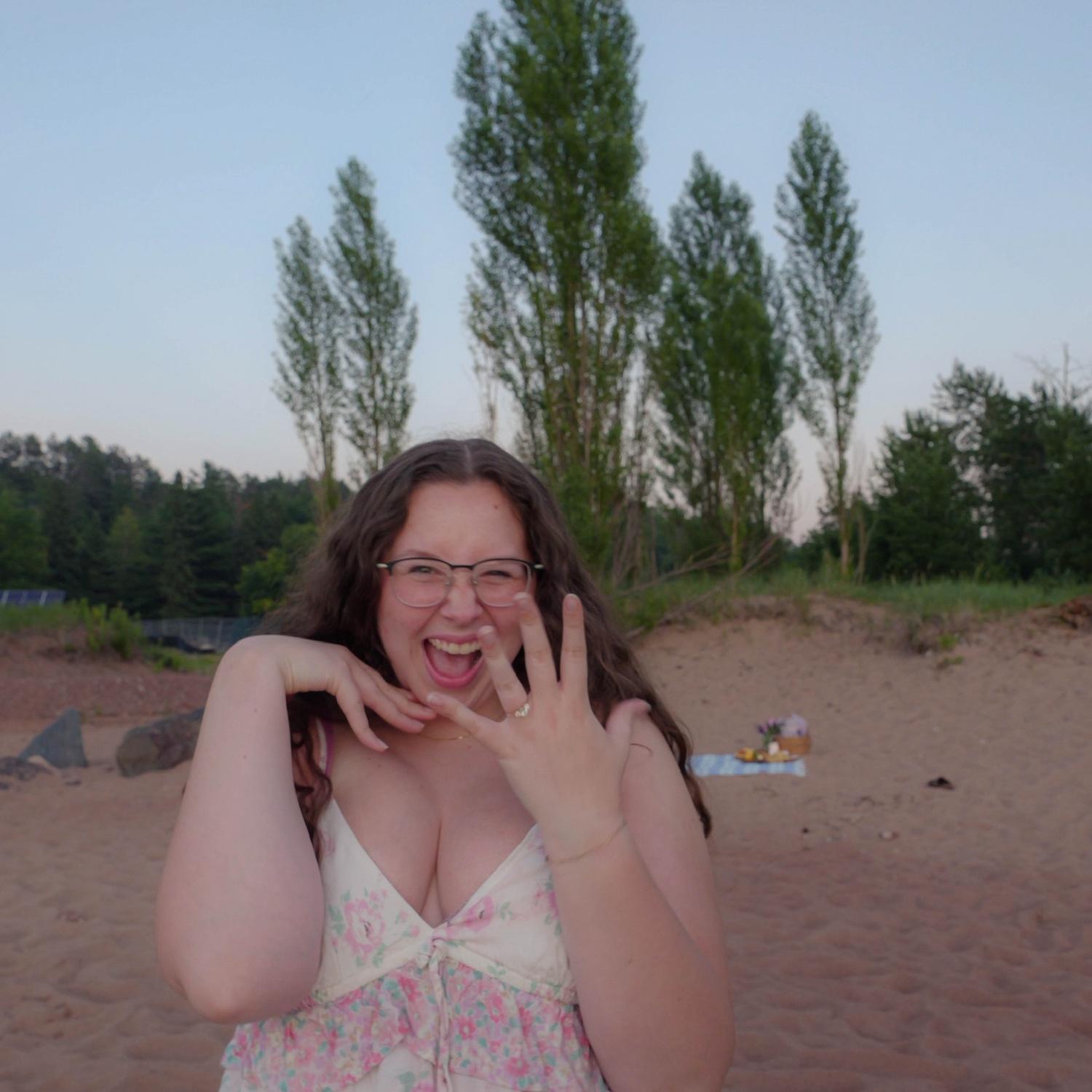 "omg I'm engaged?"