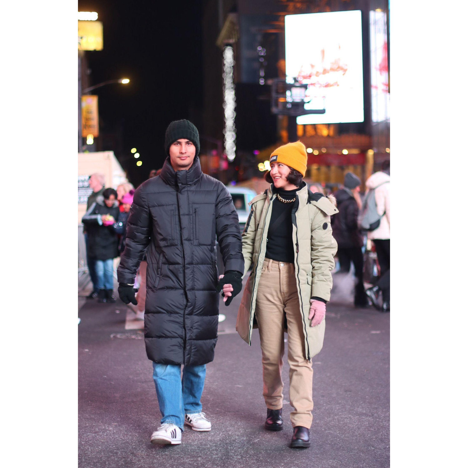 "I love you to the moon and back". In Times Square New York -December 2022