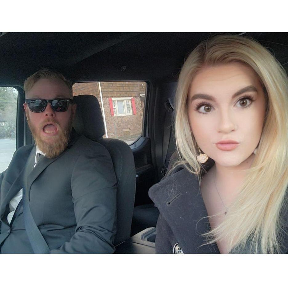 Heading to dinner for Julie's birthday (Fancy dinner pt.2)