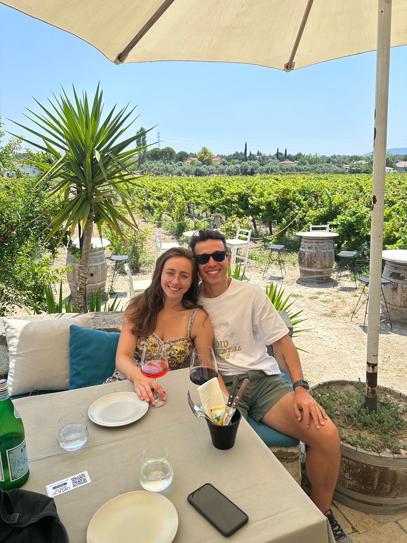 A cute vineyard close to the sea in Turkey!