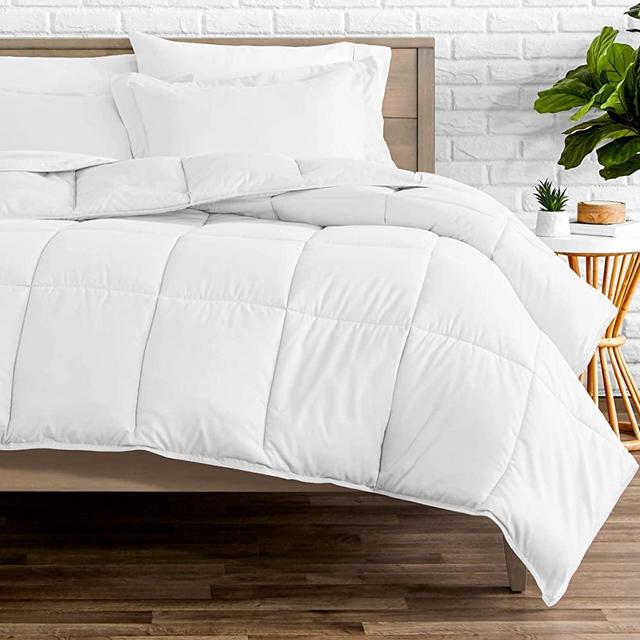 Bare Home Comforter Set - Oversized King - Goose Down Alternative - Ultra-Soft - Premium 1800 Series - Hypoallergenic - All Season Breathable Warmth (Oversized King, White)