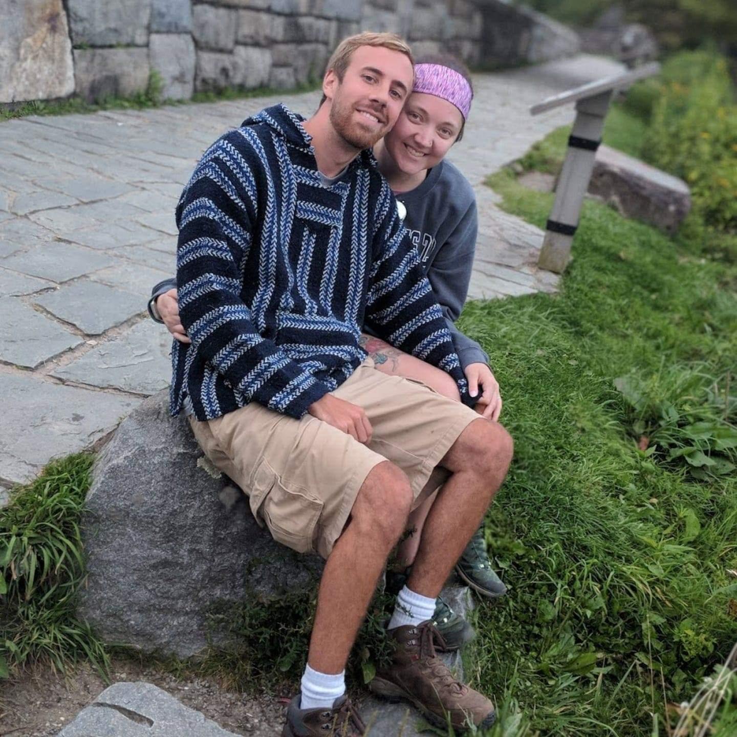 This photo was taken by Jessica's mom moments before the big proposal! If you look closely at Perry's pocket you can even see the ring box. Jess had no idea what was coming!