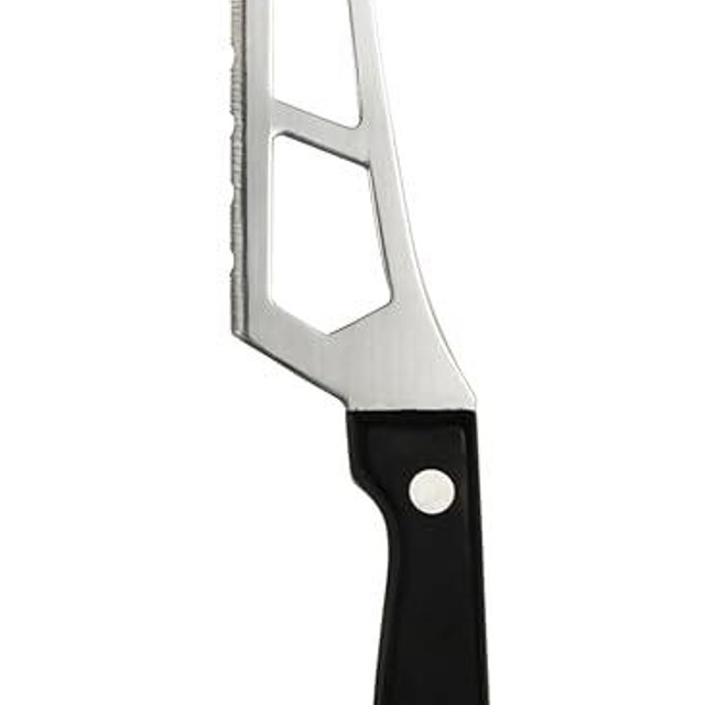 Swissmar Barcelona Soft Cheese Knife – 8.3" Stainless Steel Blade with Sand-Blasted Handle – Non-Stick Blade with Sharp Edge – Ideal for Brie, Camembert & Chevre – Modern Knife for Cheese Boards