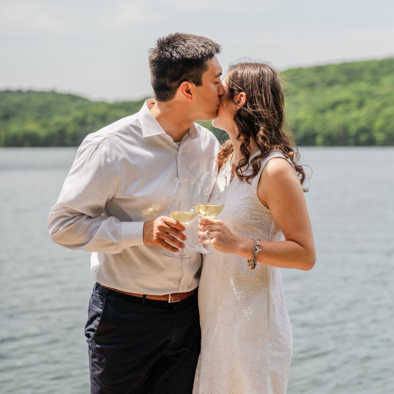 July 2025 - Engagement Photos!! Sunset Lake, Benson, VT (at Abbie’s Grammie’s lake house).