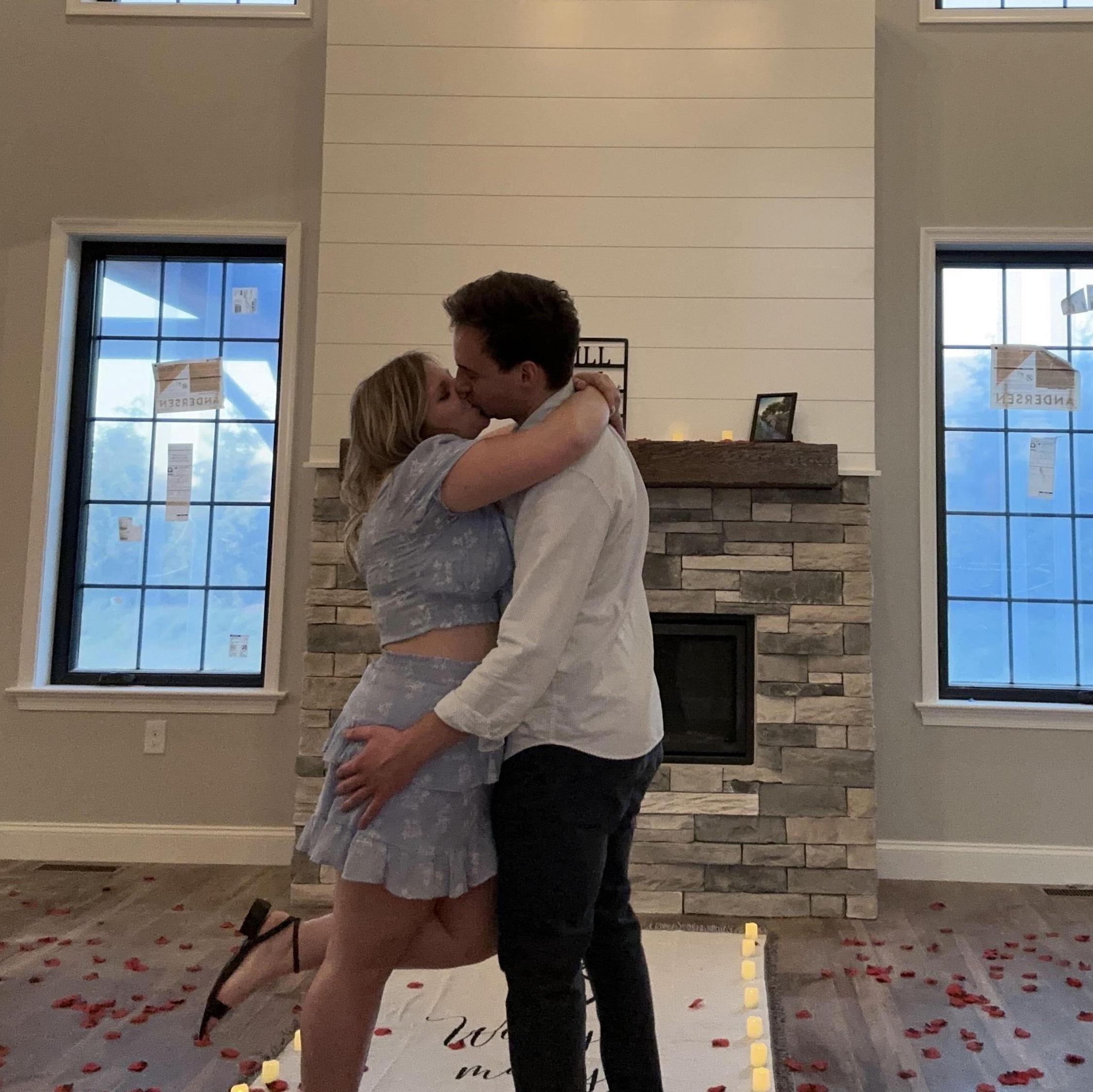 Our engagement in our brand new home! 4.13.2024