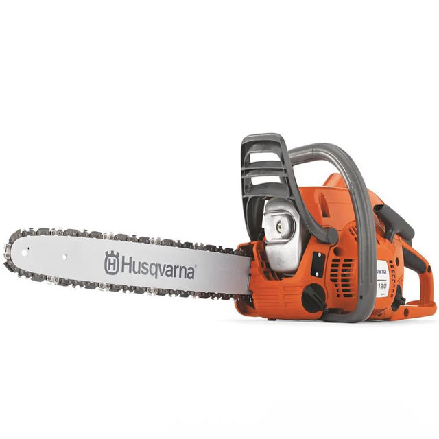 Husqvarna 120 Mark III Gas Chainsaw, 38-cc, 2-Cycle X-Torq Engine, 14 Inch Chainsaw