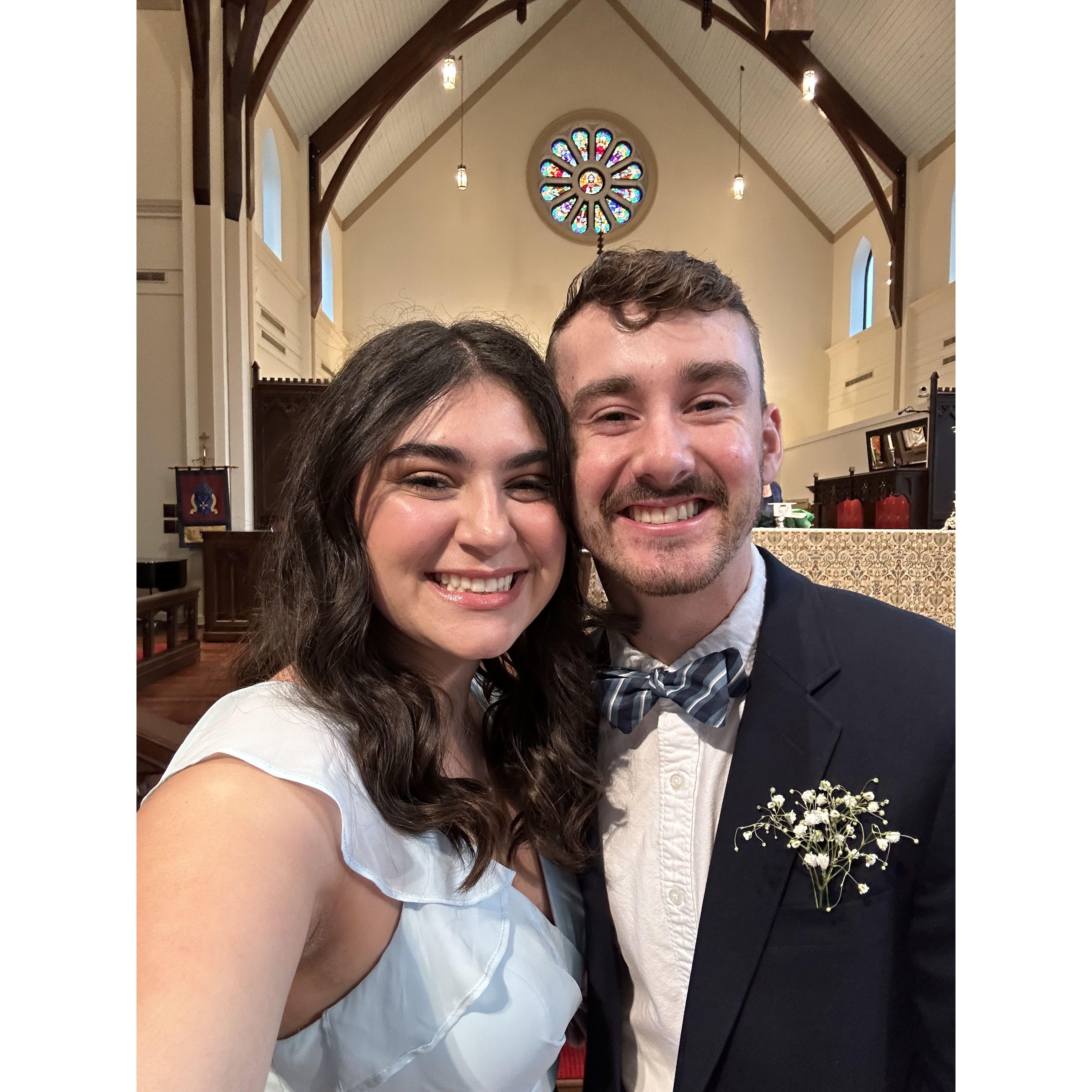 our first wedding we attended together!