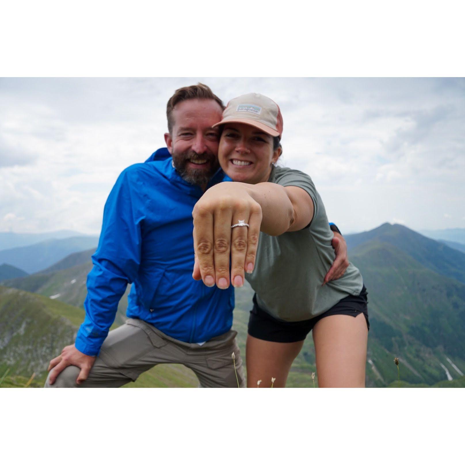 Proposal on top of Mt. Moldoveanu in Romania (July 2, 2022)!