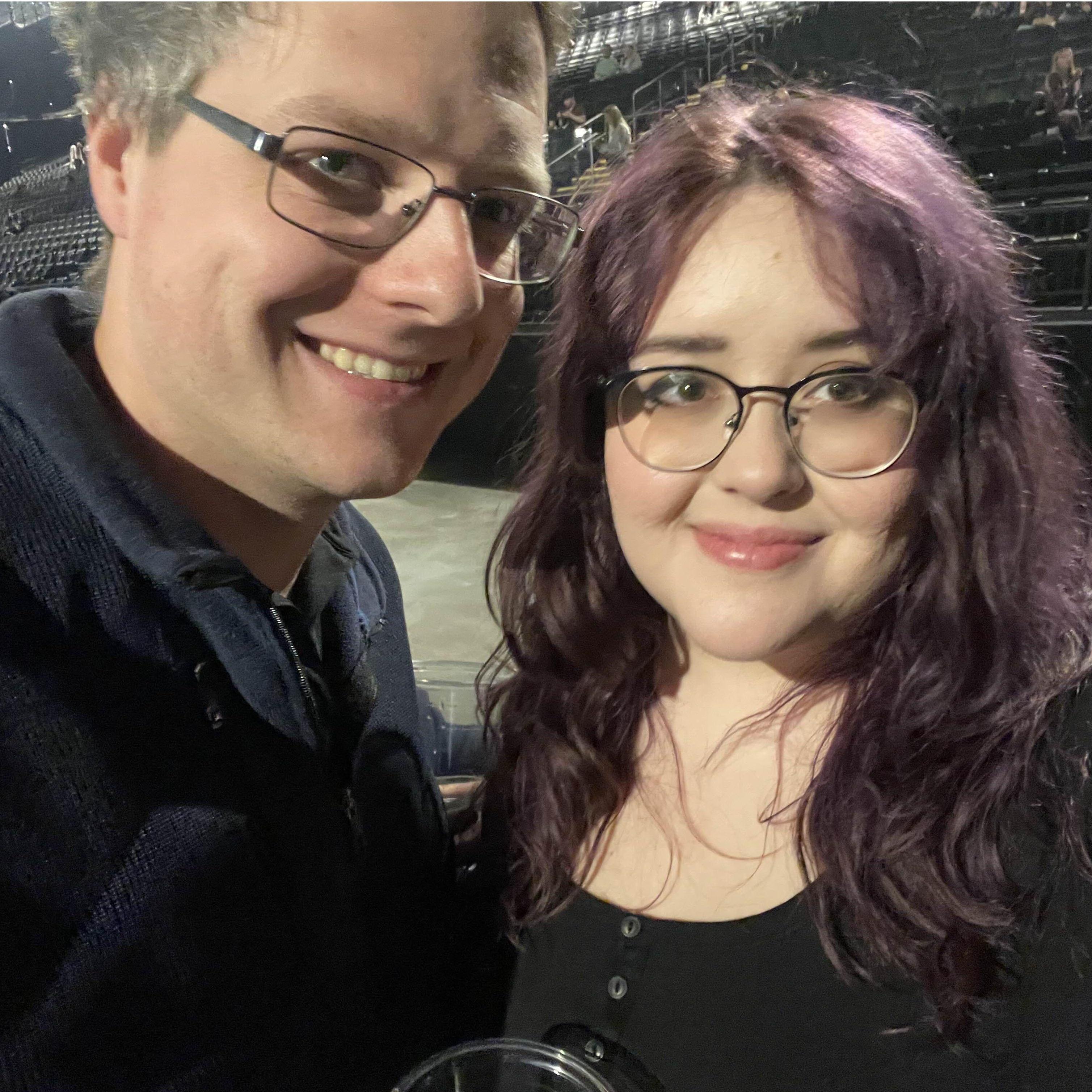 Us at the 1975 concert on Nov 8th, 2023