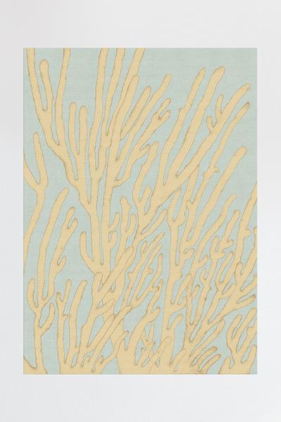 Coral Pale Blue Rug