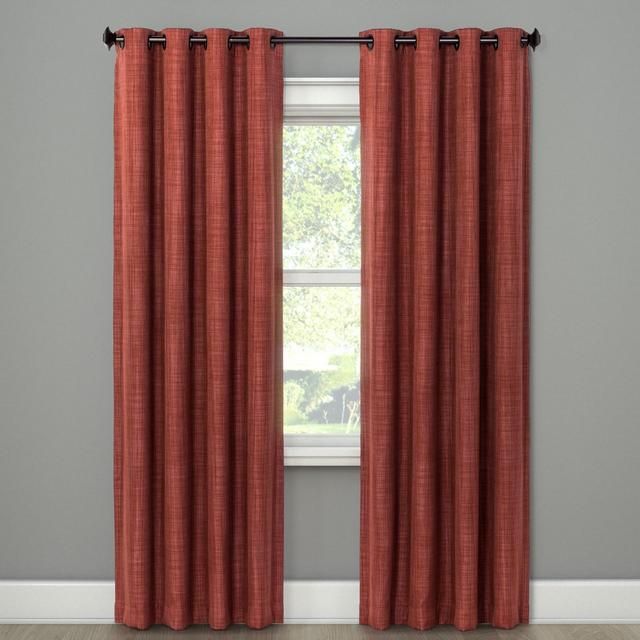 52"x84" Rowland Blackout Curtain Panel Spice Red - Eclipse