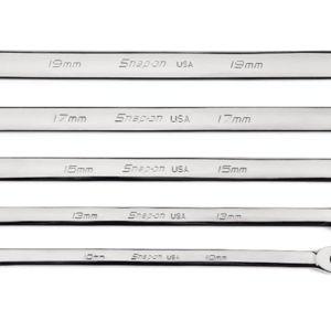 5 pc 12-Point Metric Flank Drive® High-Performance Ratcheting Box Wrench Set (10, 13, 15, 17 and 19 mm)