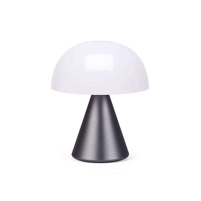 LEXON - MINA M Rechargeable Medium Portable LED Lampe with 9 LED Light Color Range and Battery Life: up to 24h - Alu Gun Metal