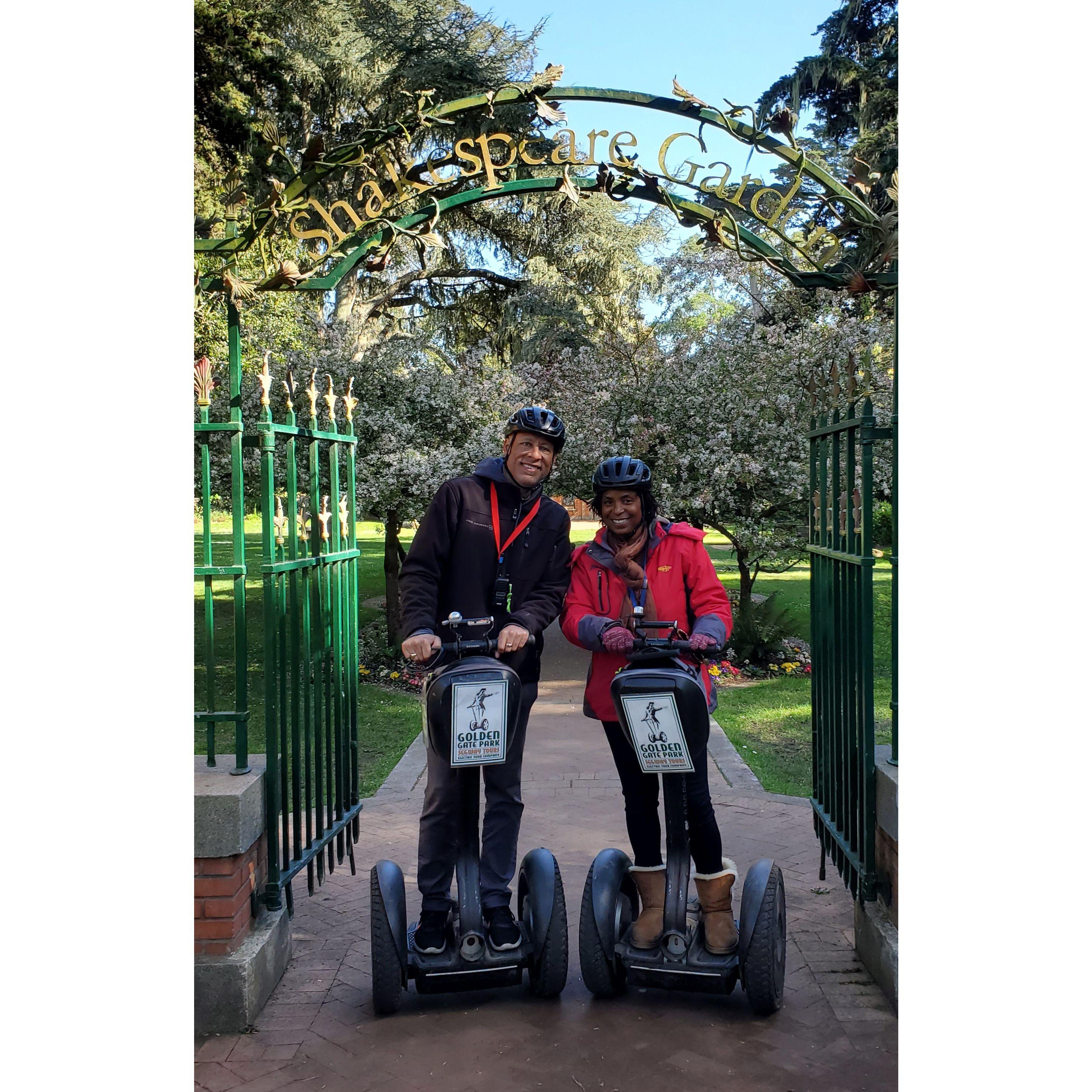 Segways in Golden Gate Park, San Francisco, CA