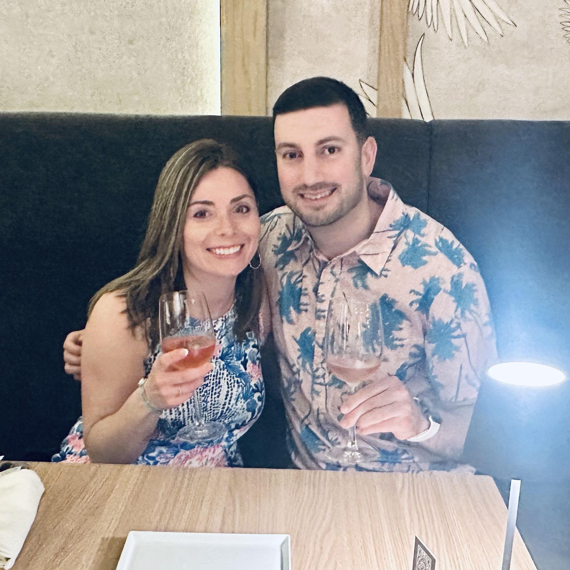 Our first photo together after getting engaged in Puerto Vallarta, Mexico