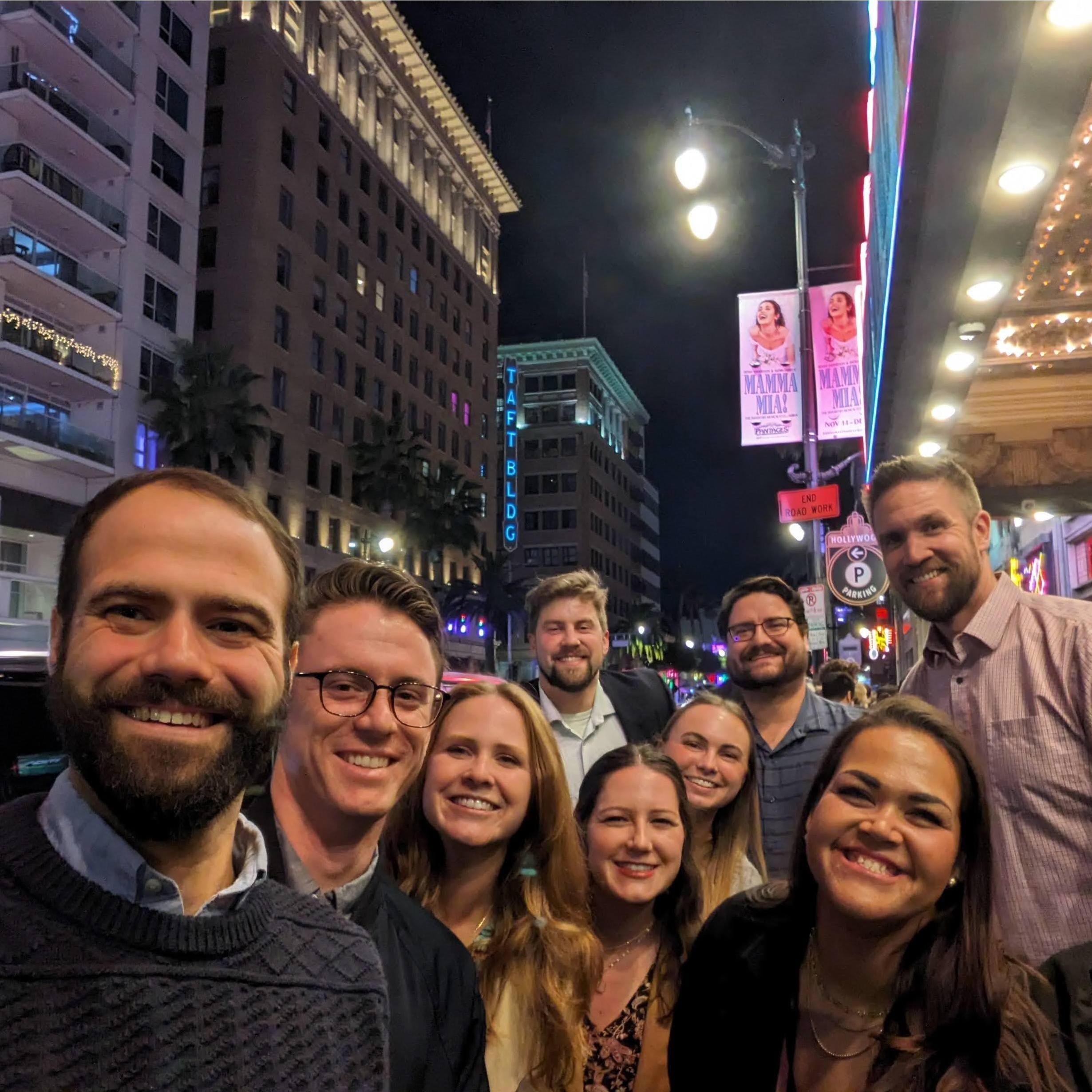 12/1/23 - Saw Mamma Mia at Pantages Theatre with our wonderful LA friends <3