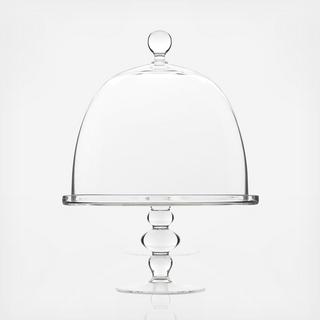 Insieme Medium Cake Stand with Dome