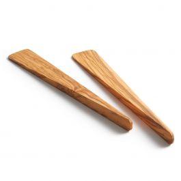 Olivewood Modern Salad Server Set, 13"