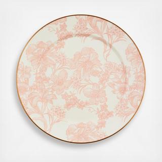 Rosy English Garden Enamel Charger/Plate