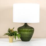 Chelsea Glass Table Lamp with Drum Shade