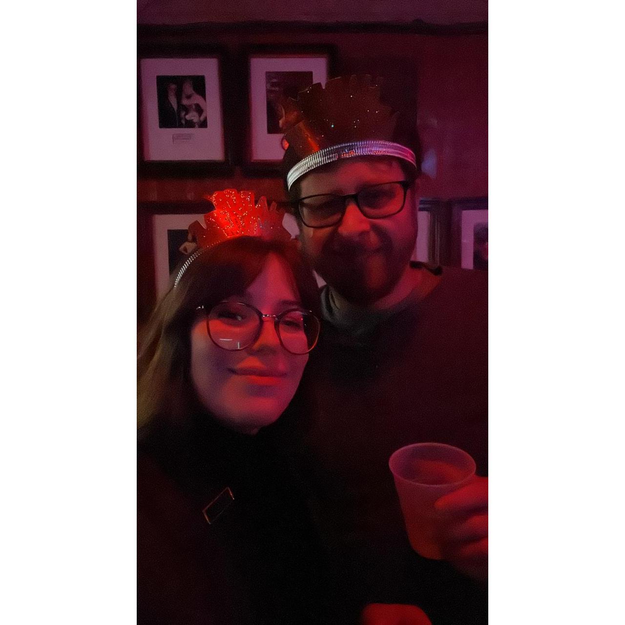 Our second New Year's Eve together at Maple Leaf, New Orleans.