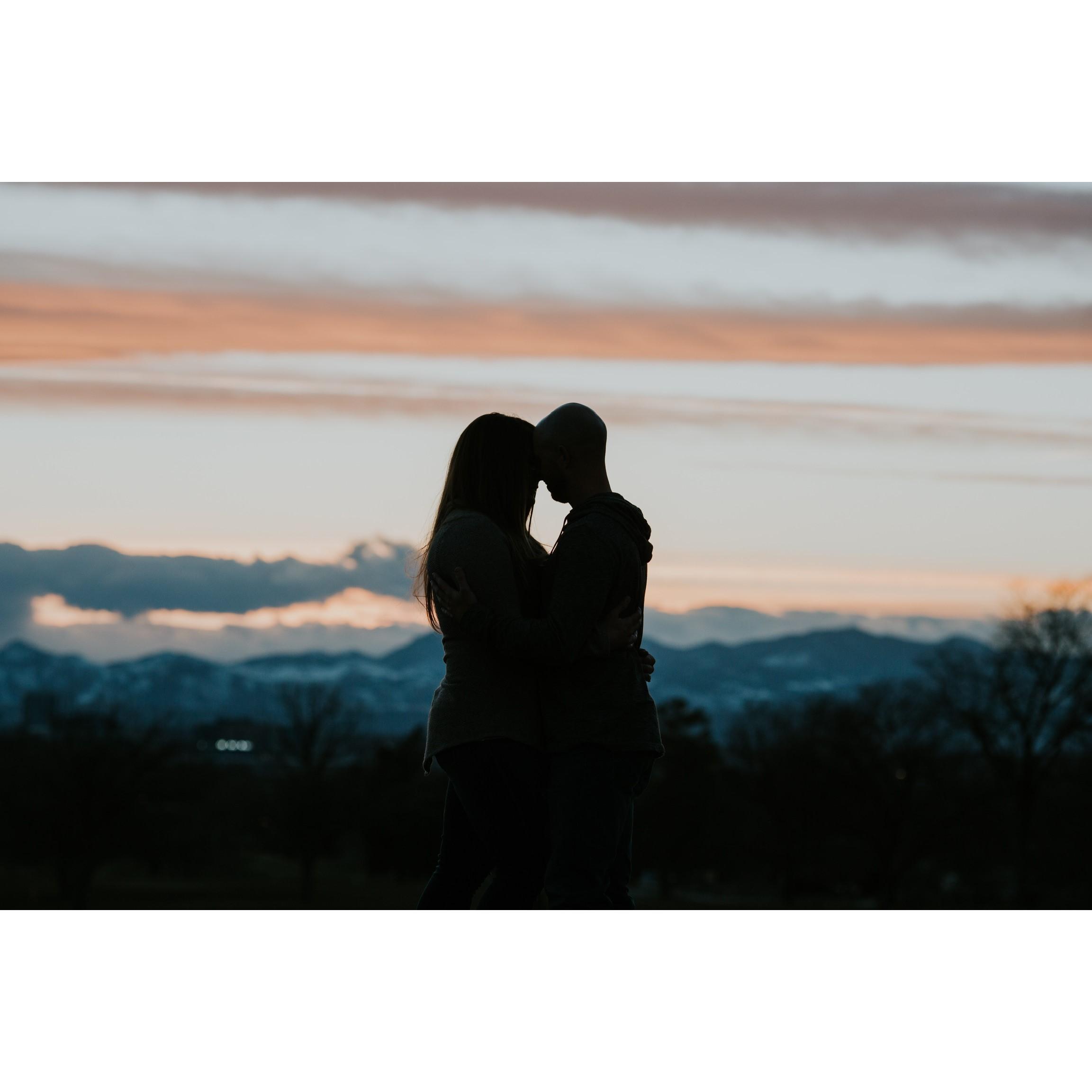 Beautiful engagement session at City Park in Denver