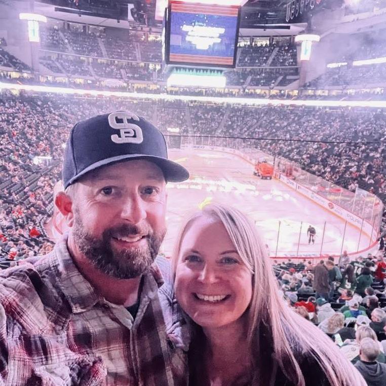 Enjoying a MN Wild game in the Delta Suite - Wild won!