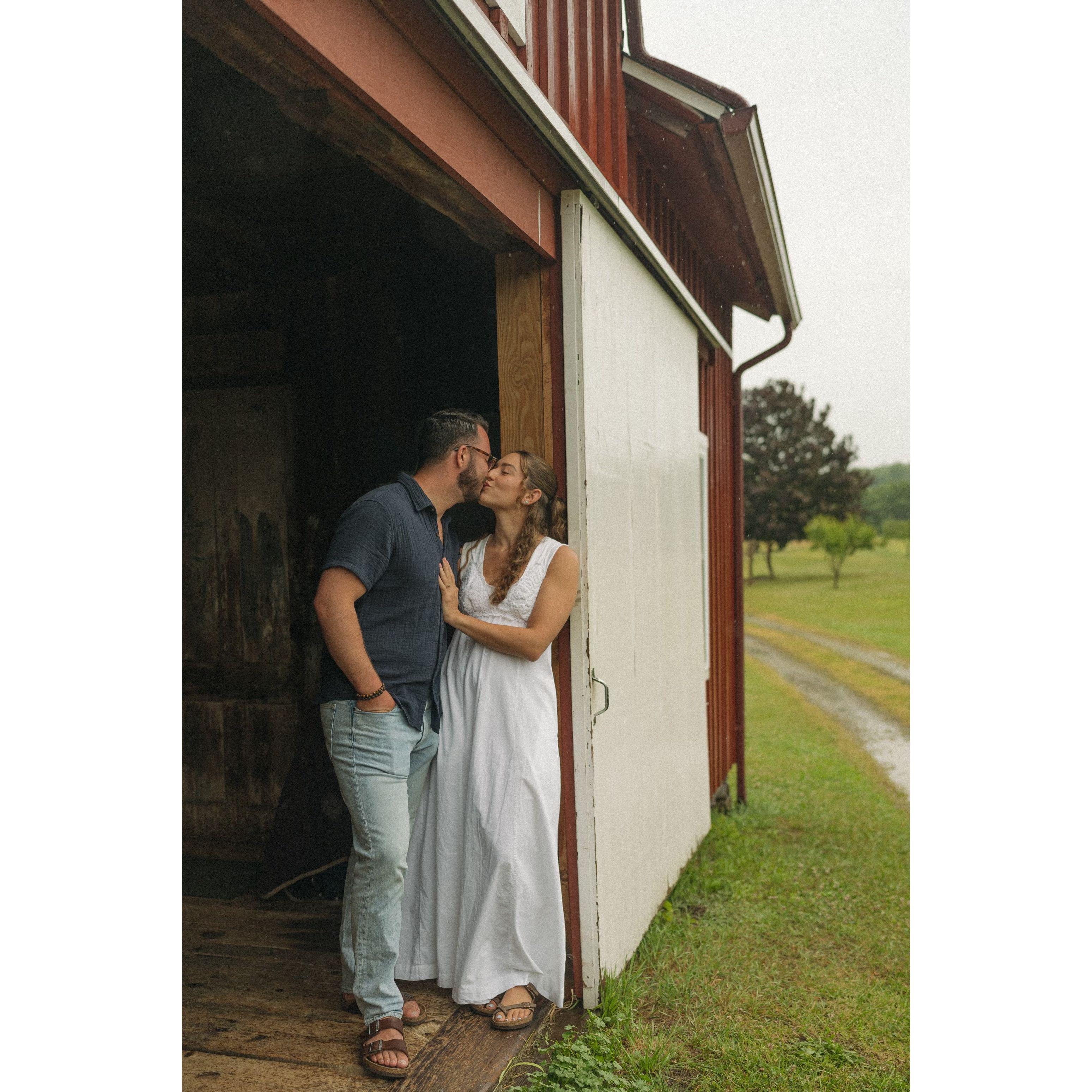 At the farm in Upstate, NY