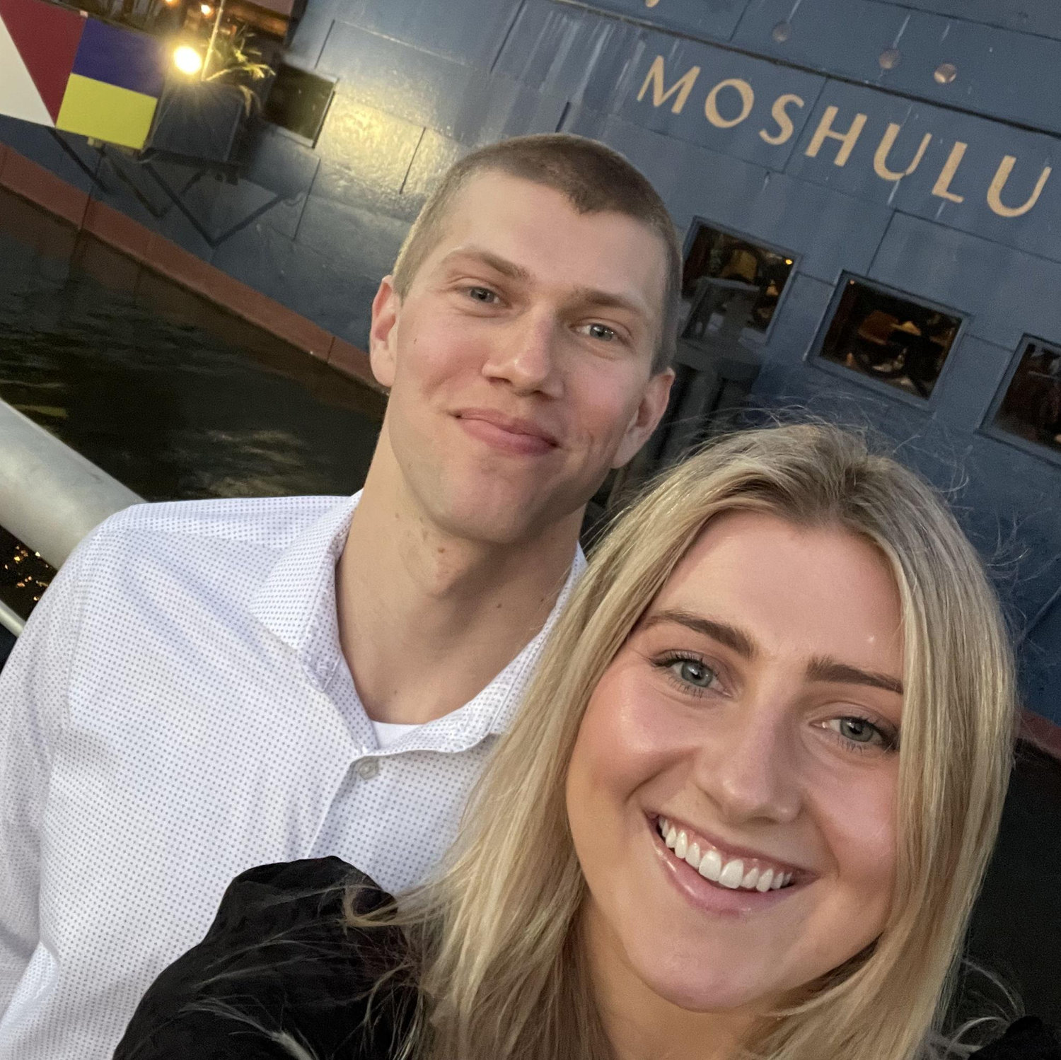 Celebrating our 6 year anniversary at Moshulu in Philadelphia!