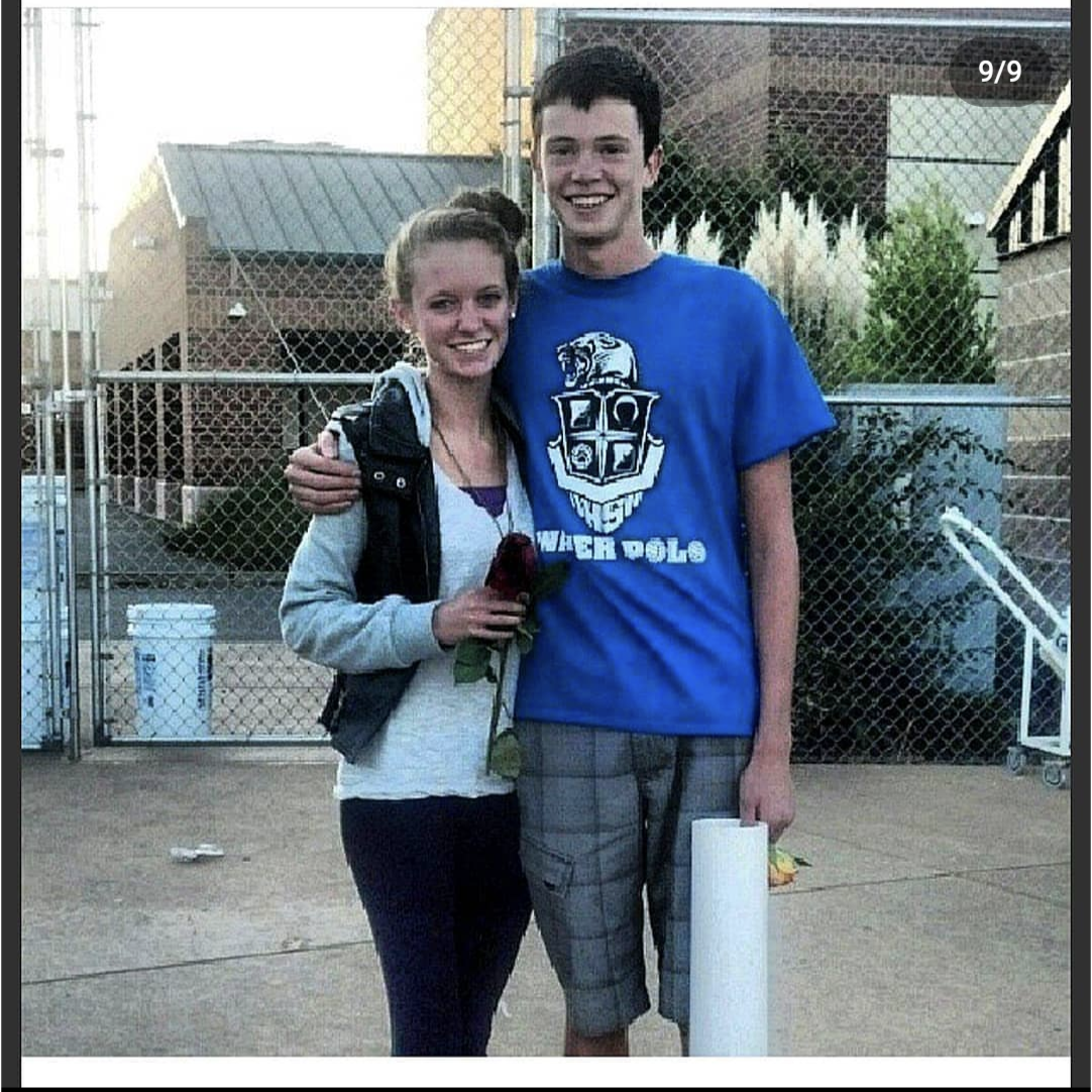 Cameron asked me to the homecoming dance in 2013, this is our first picture together.
