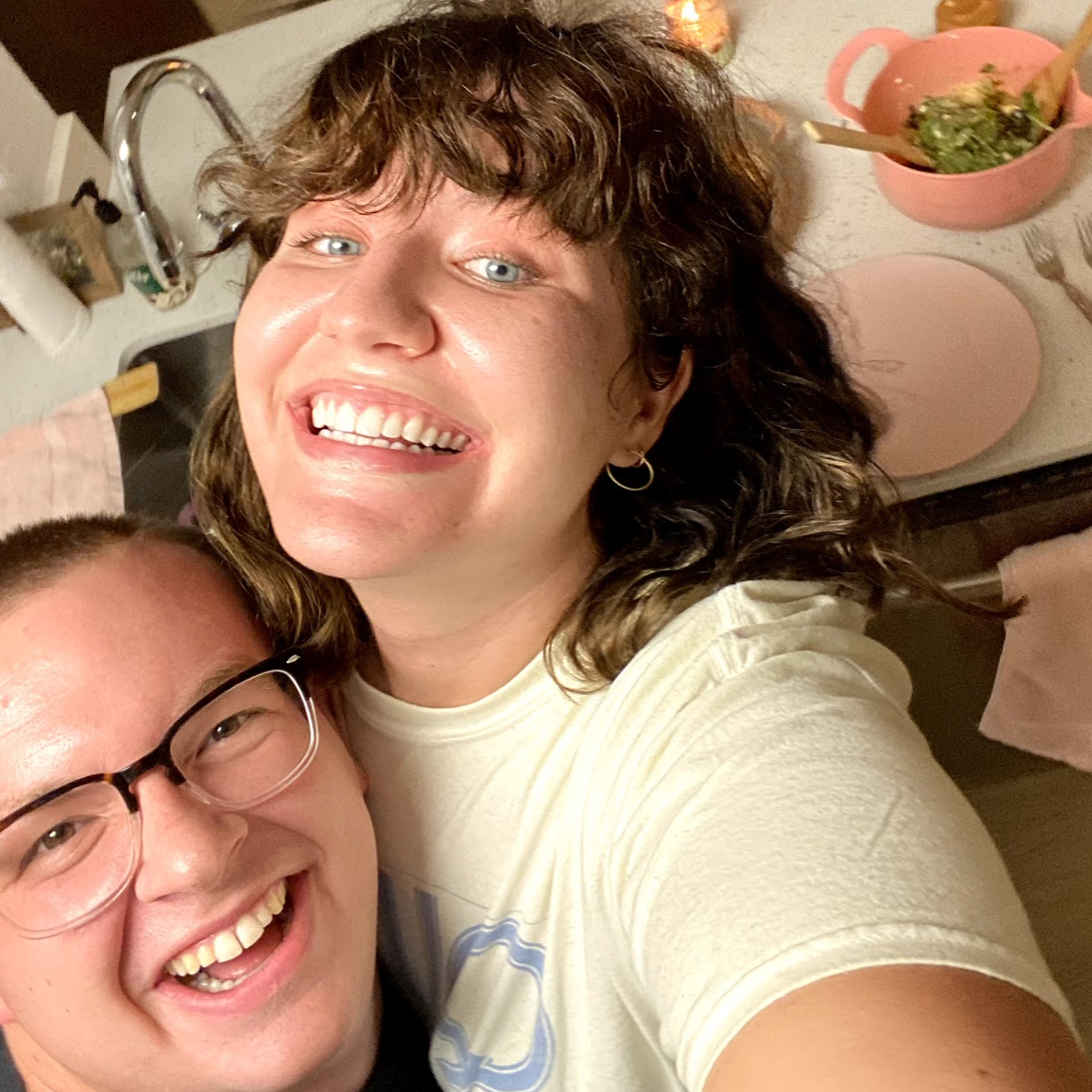 making dinner together, one of our favorite things to do :-) 10/19/20