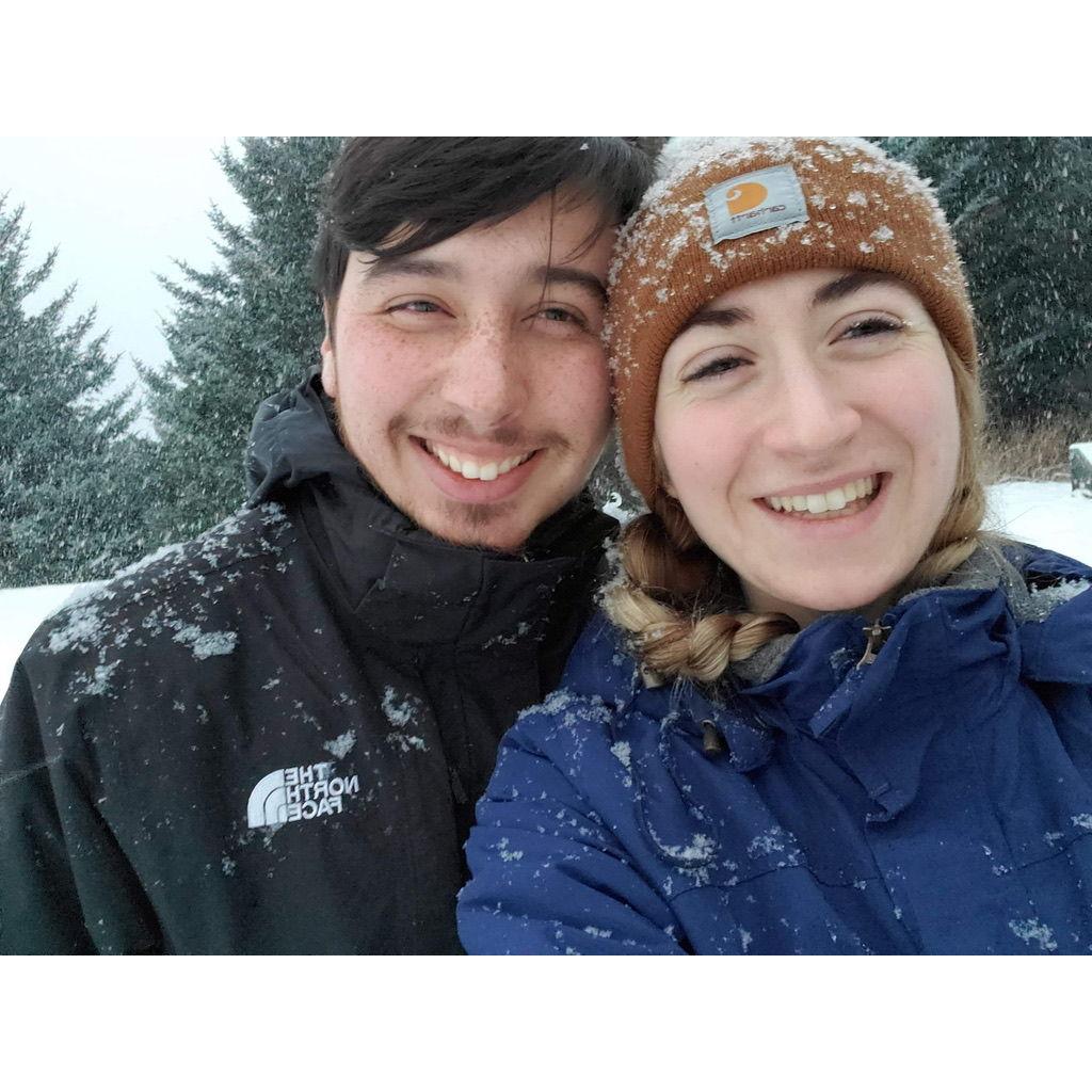 First Christmas in Alaska together, 2019