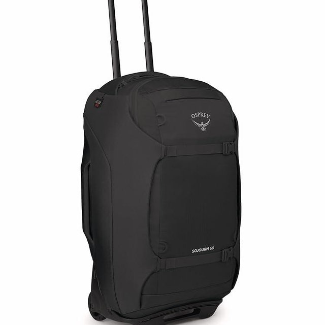 Osprey Sojourn 25"/60L Wheeled Travel Backpack with Harness, Black