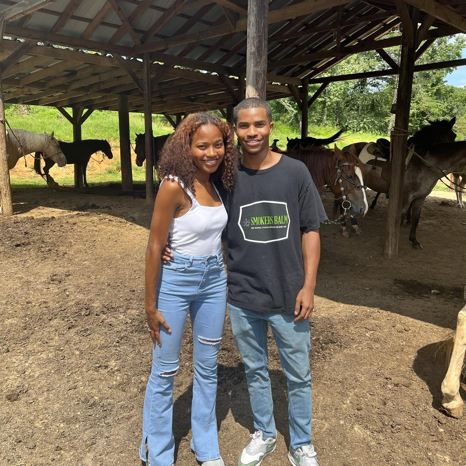 Went to blue ridge for our anniversary and rode some horses